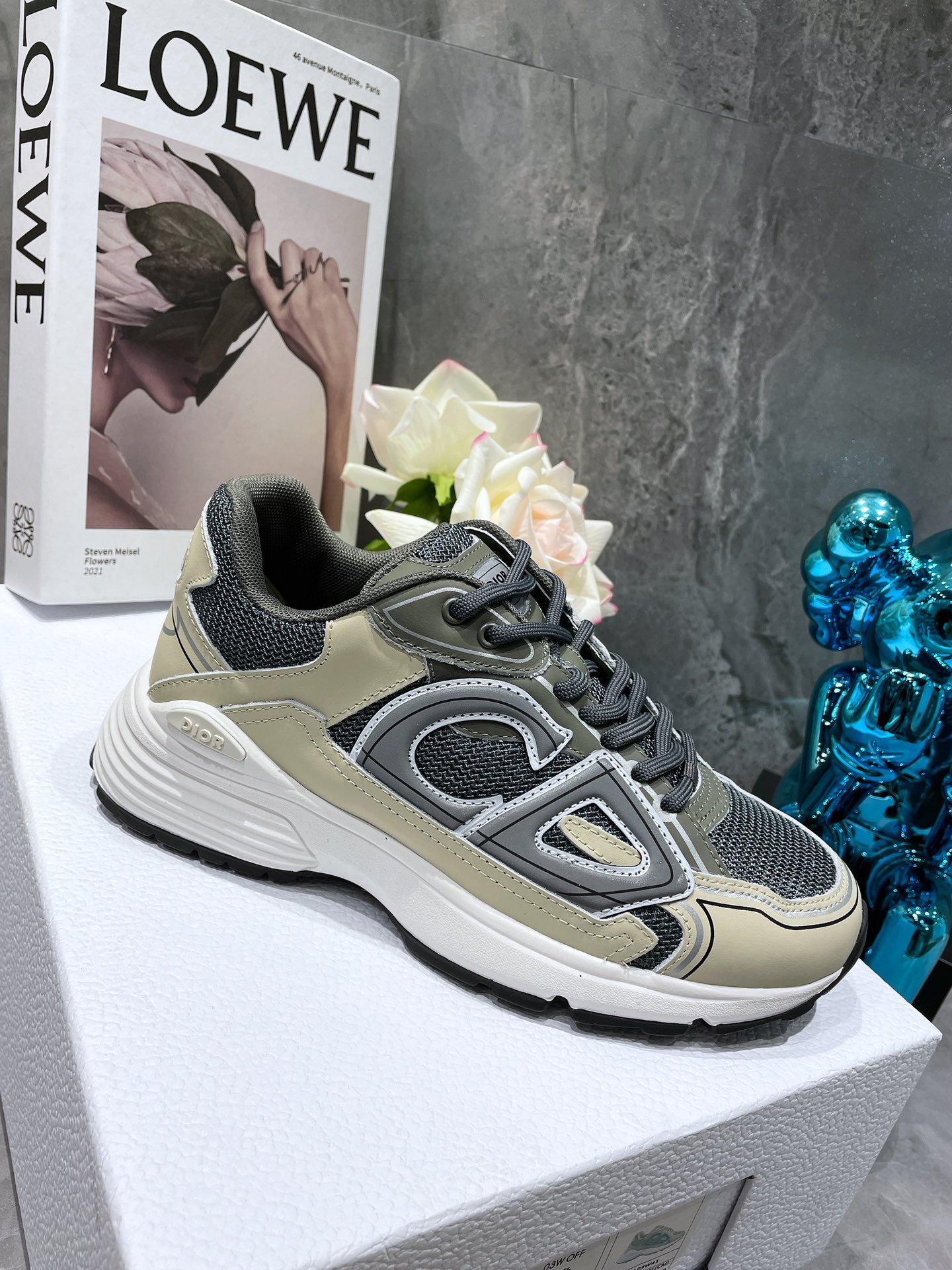 Dior B30 Dad Sneakers Green Gray