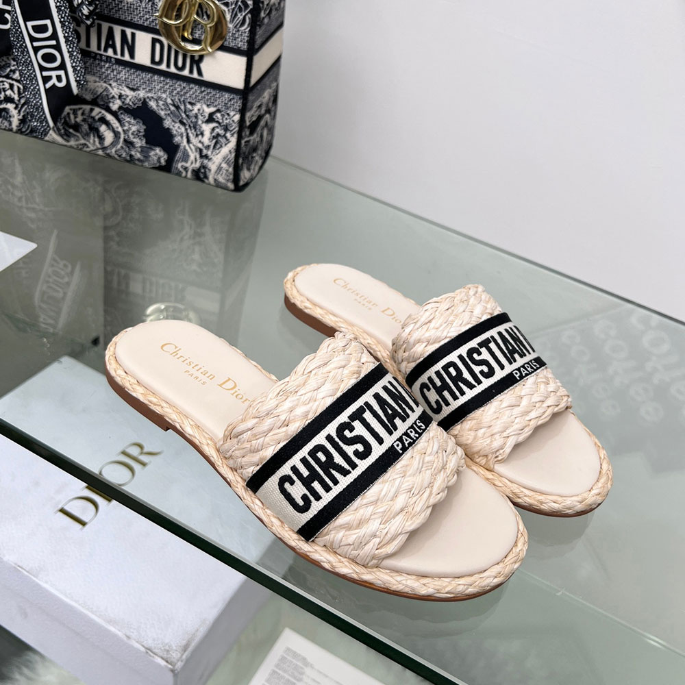 Dior  knit Word Comfortable Fashion Flip-flops  Slide Sandal