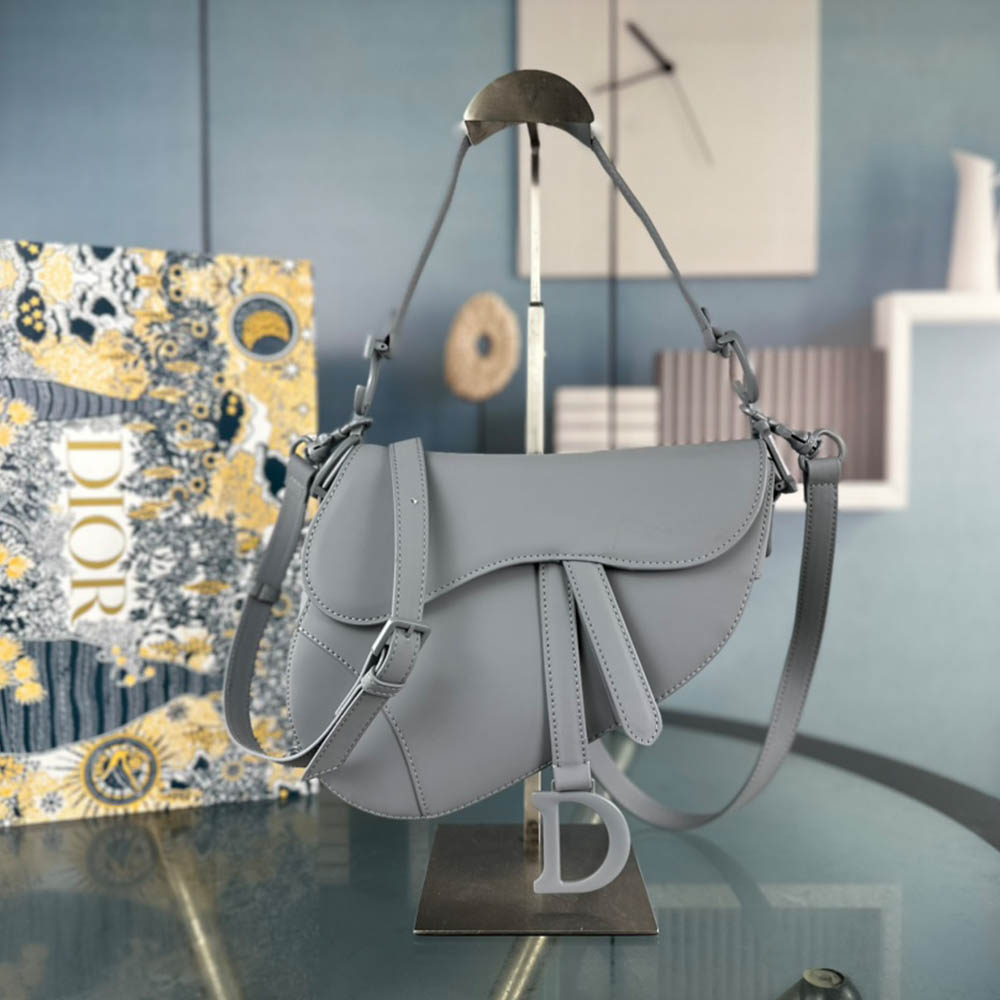 Dior Saddle Bag Matte Leather Shoulder Bag