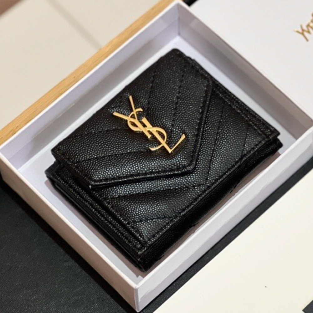 Saint Laurent YSL Leather Card Holder