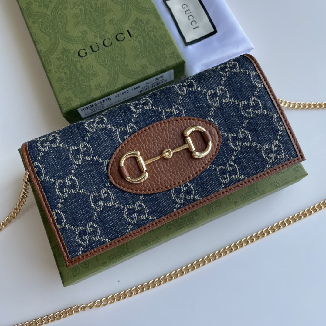 Gucci 1955 Horsebit Chain Wallet