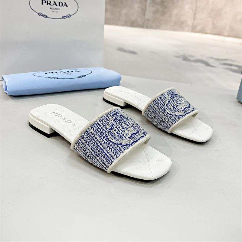 Prada Comfortable Flip-Flops Slide Sandal
