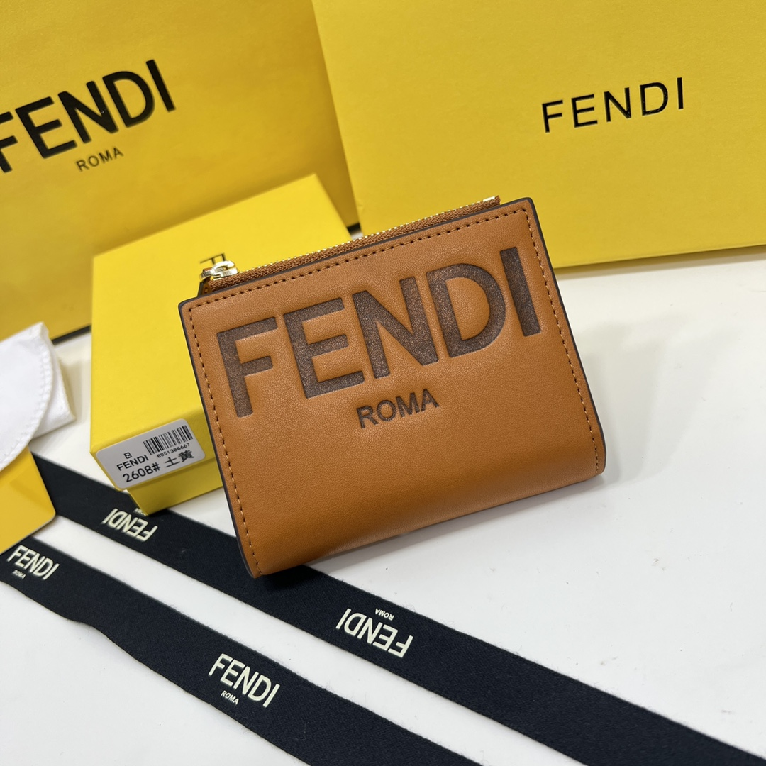FENDI Bifold Leather Wallet
