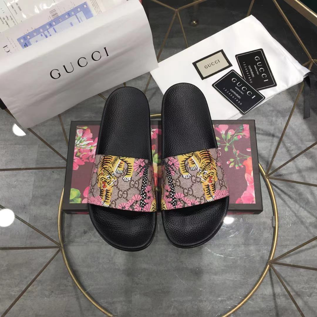 Gucci GG Blooms Supreme Floral Slide Sandal