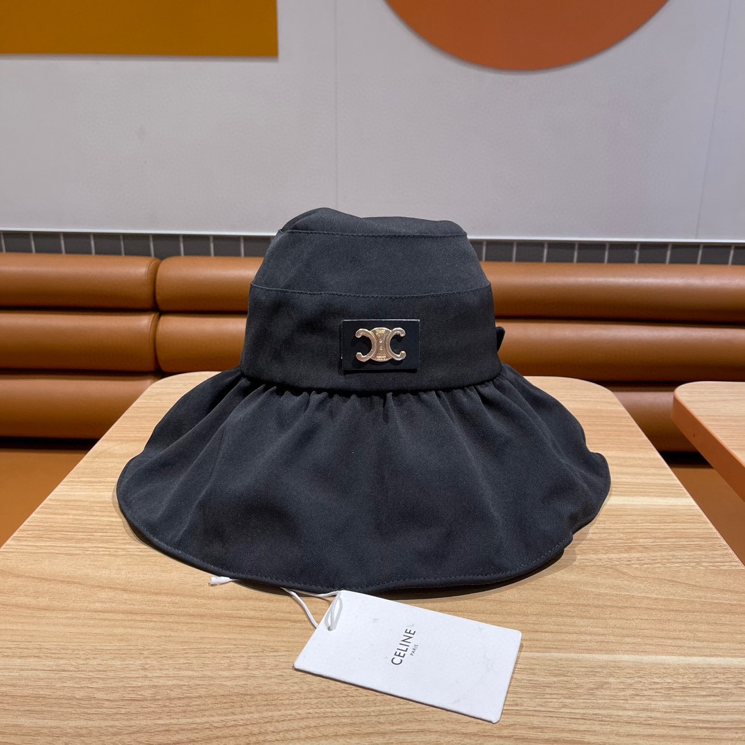 Ceiline Uv-protected Beach Hat With Large Brim Sunhat