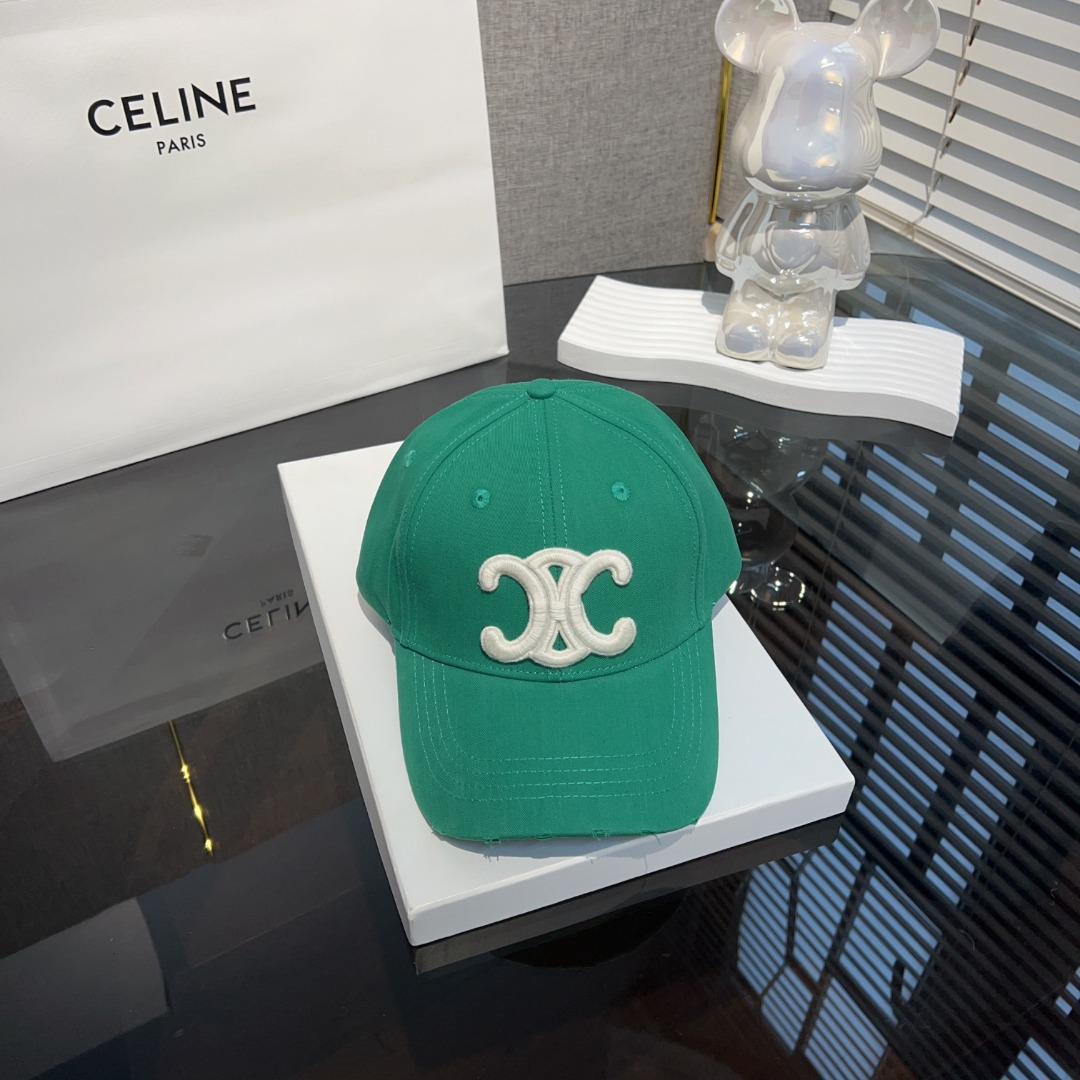 Ceiline Letter Embroidered Cap   Sunhat
