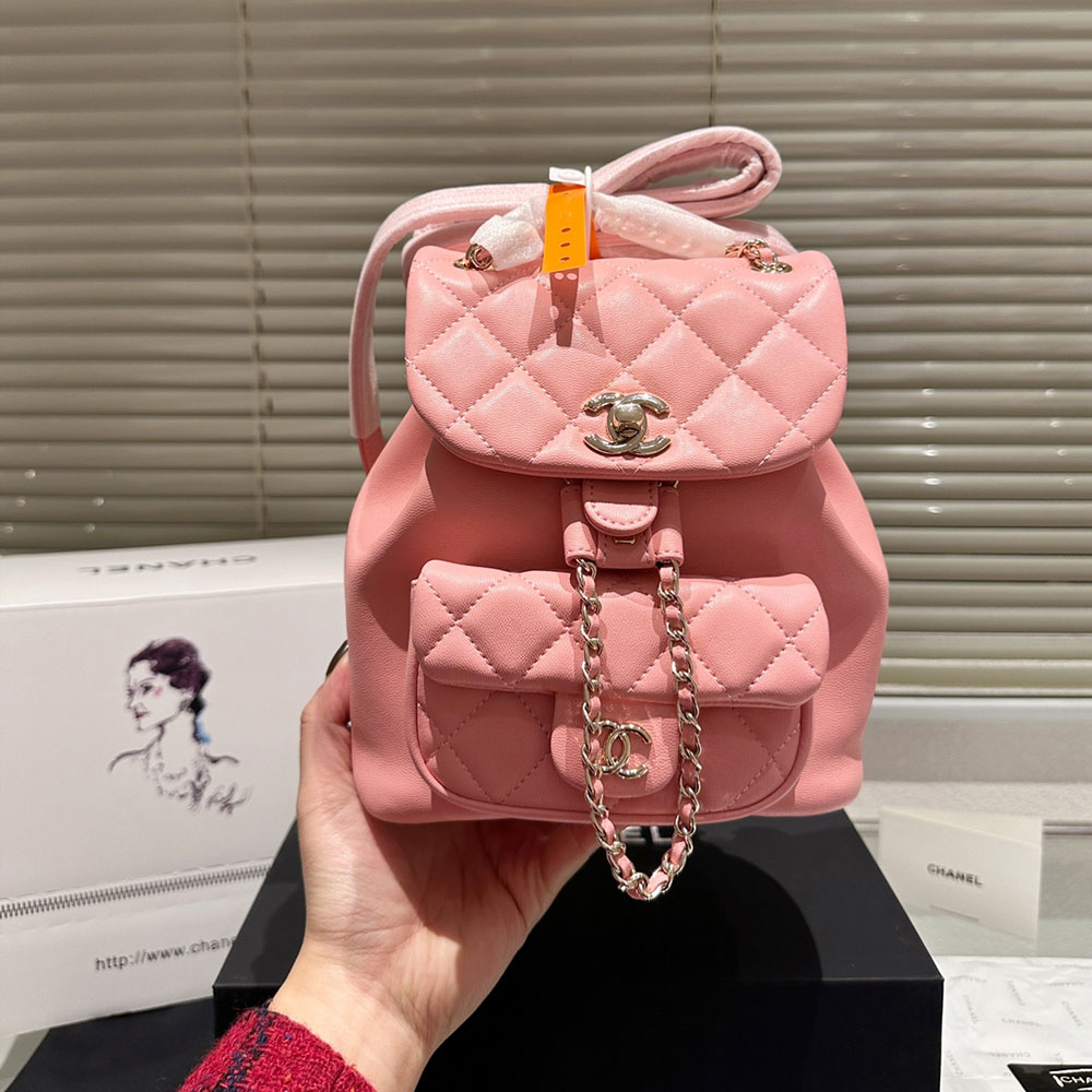 Chanel  Duma A Plaid Backpack  Bag