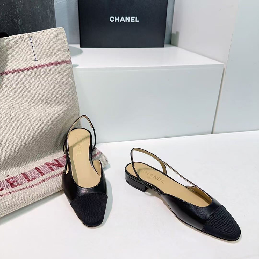 Chanel Slingbacks  Black