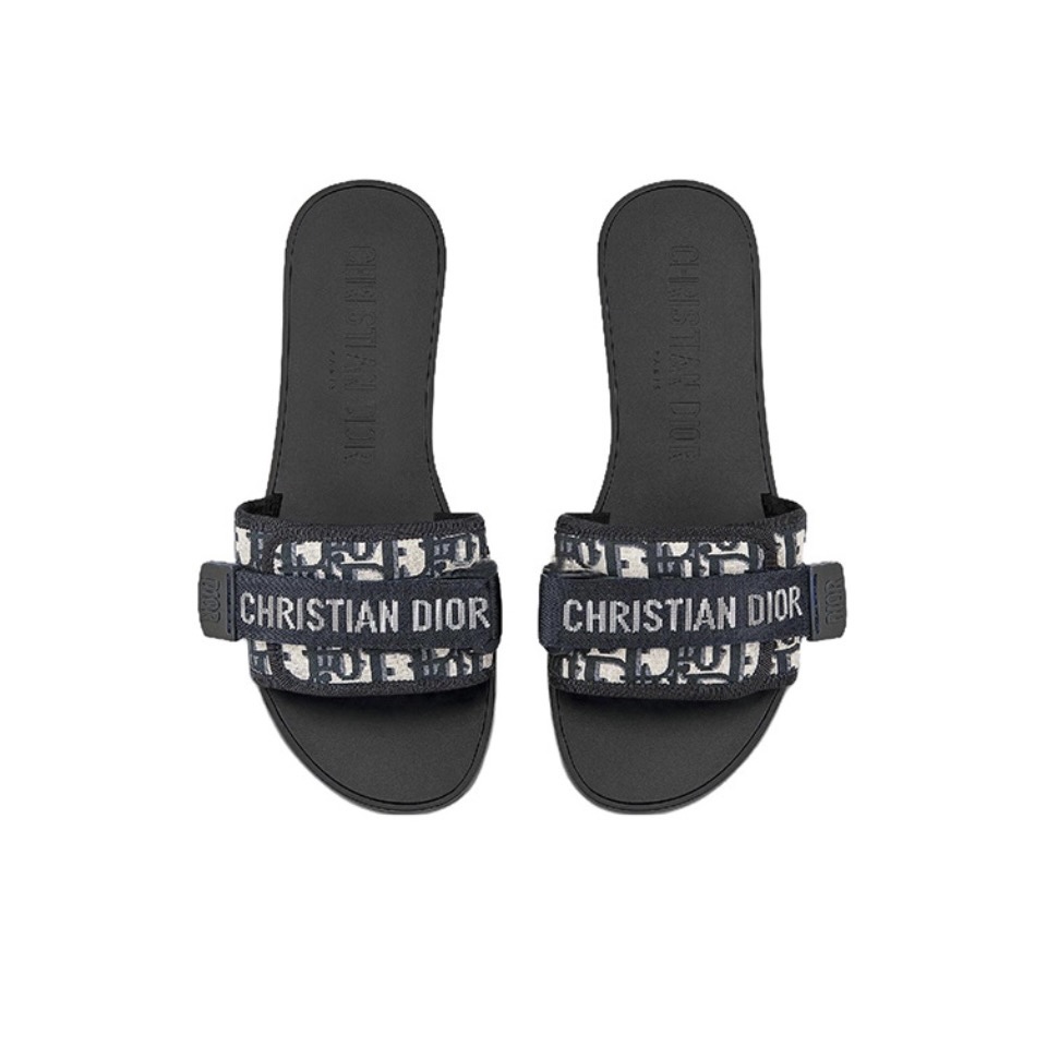 Dior DWAY Slide Slipper Sandals  With Adjustable Type Slide Sandal