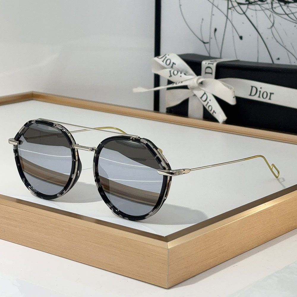 Dior Alloy Sunglasses With Reflective Frames