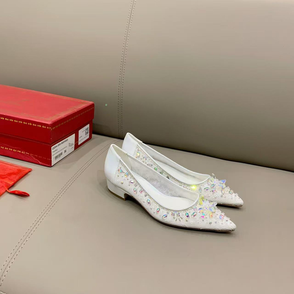 Rene Caovilla Cinderella Crystal High Heels