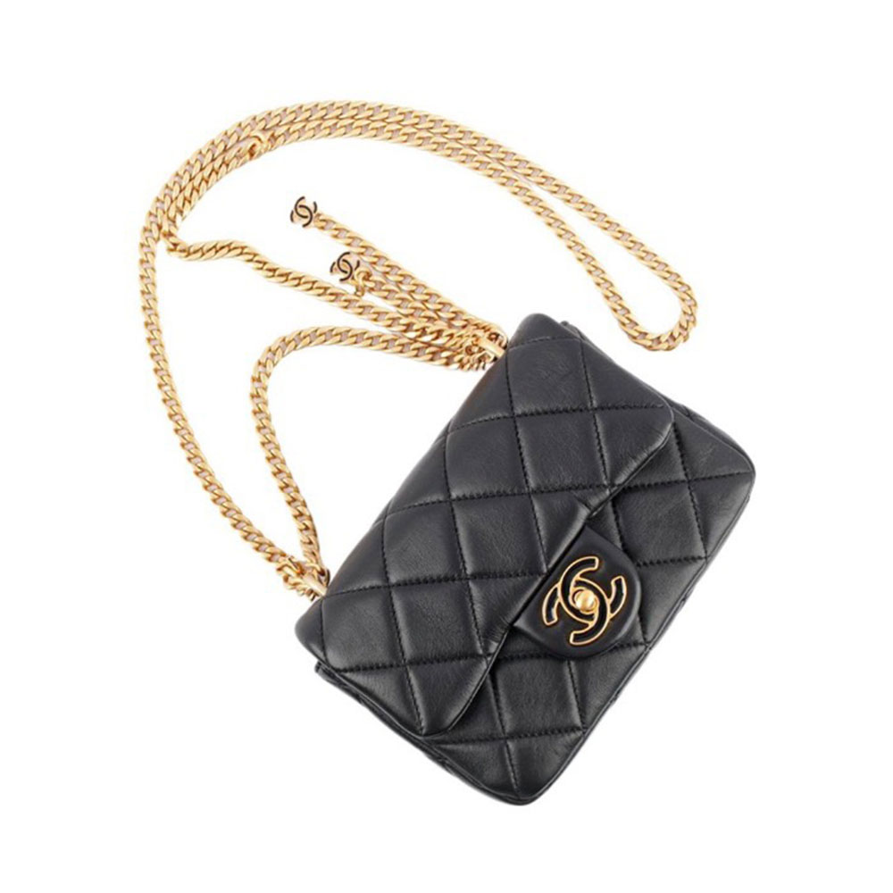 Chanel CC CF Enamel Buckle Bag