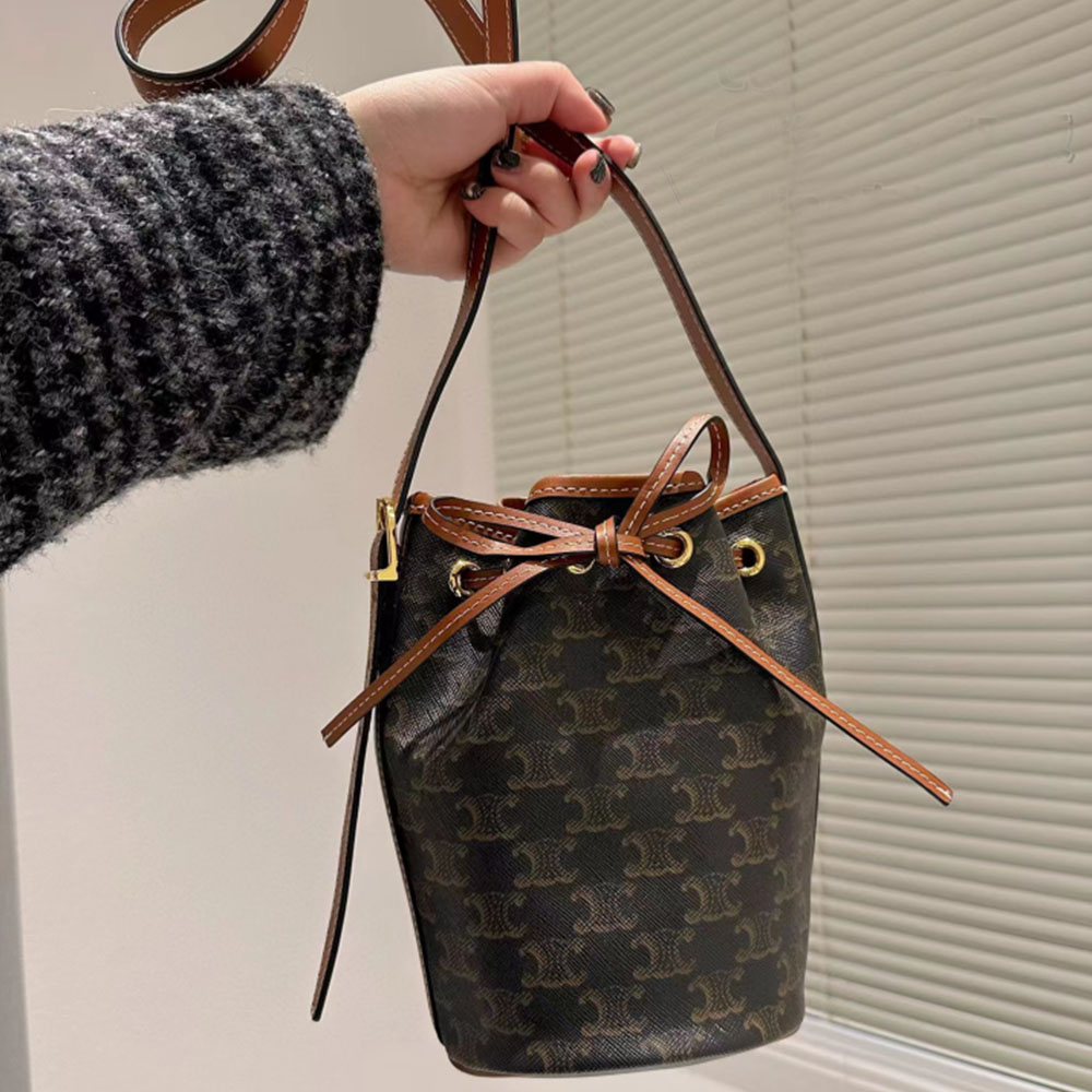 Celine Triomphe Drawstring Bag