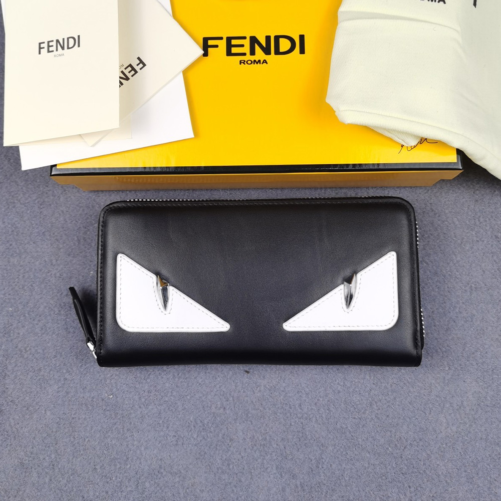 FENDI FF Printing Leather Wallte