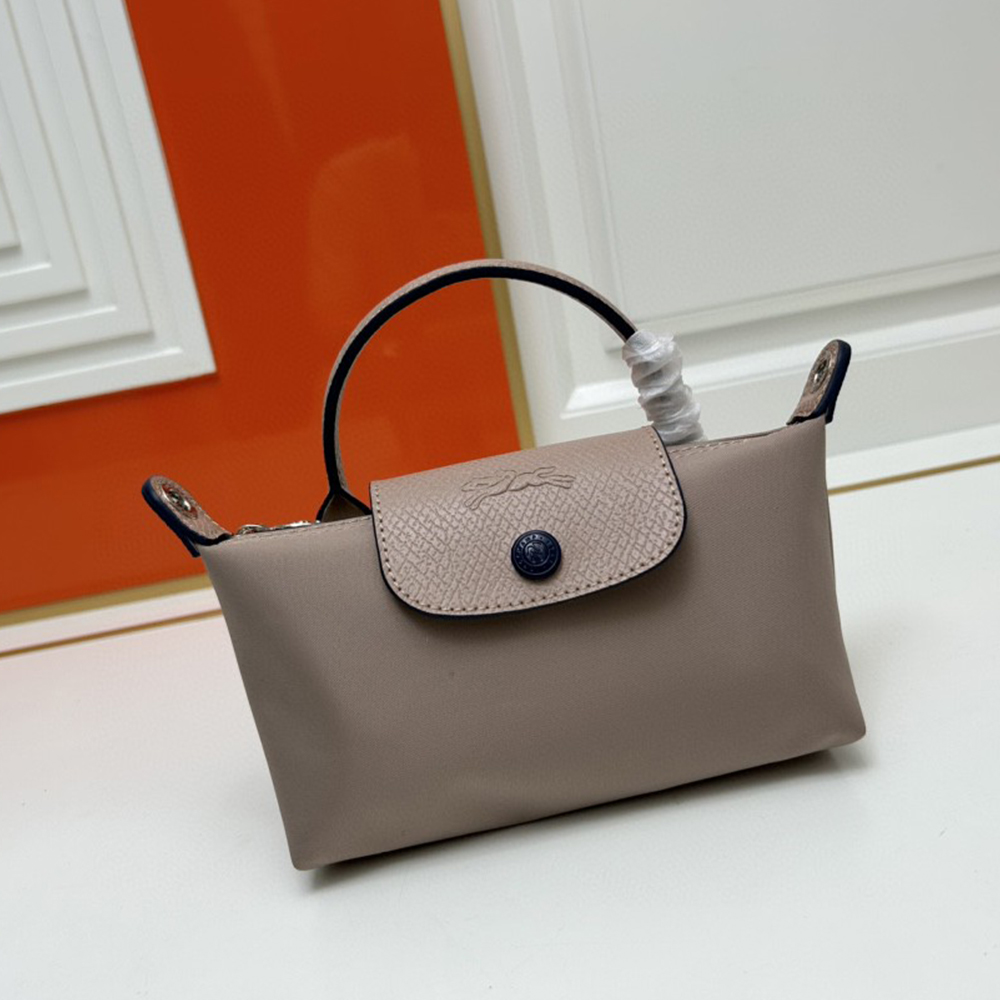 LongChamp Le Pliage Green cosmetic bag