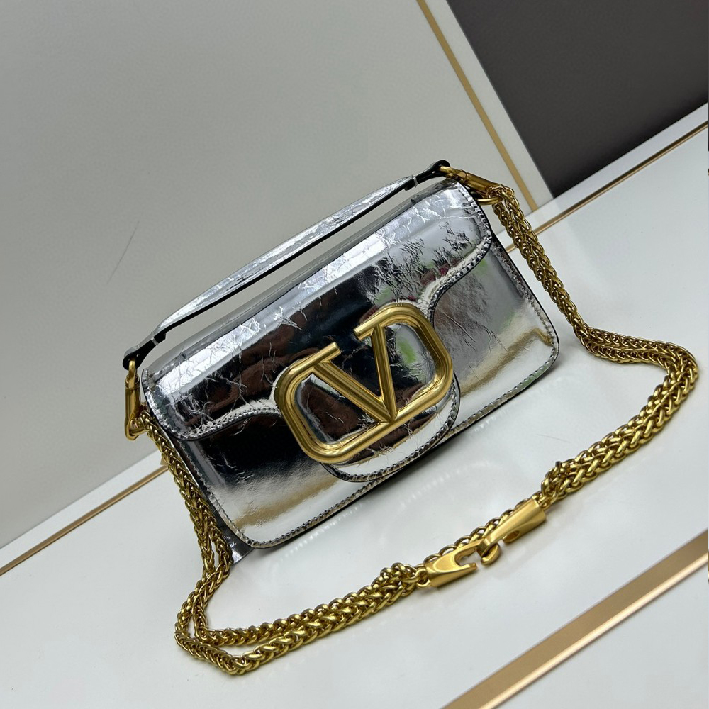 Valentino GARAVANILOcò Metallic Calfskin Bag