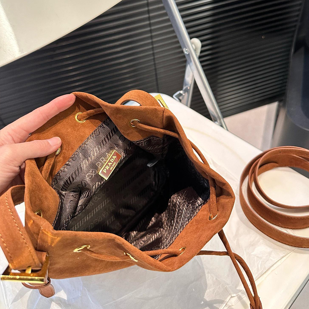 Prada Suede Bucket Bag
