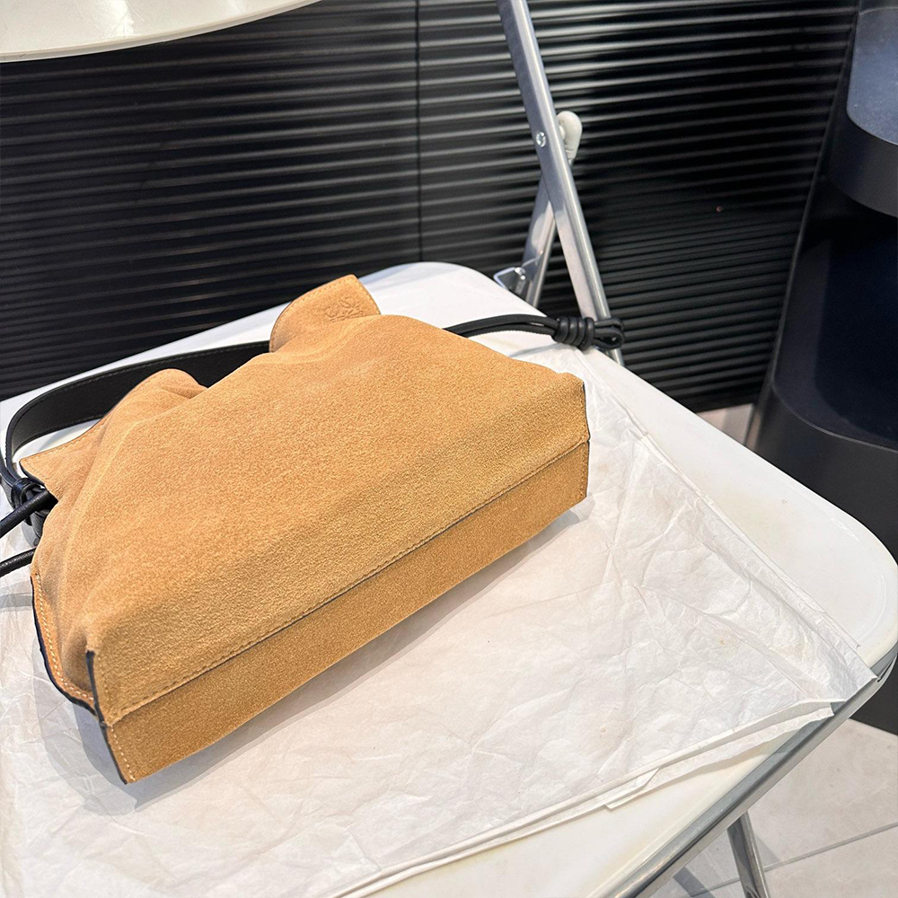 LOEWE Suede Anagram handbag