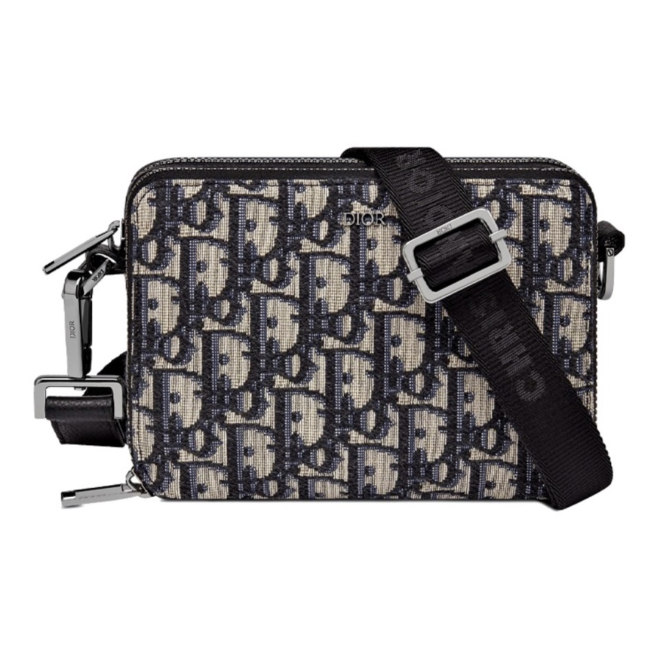 DIOR Oblique Classic Embroidery Crossbody Bag