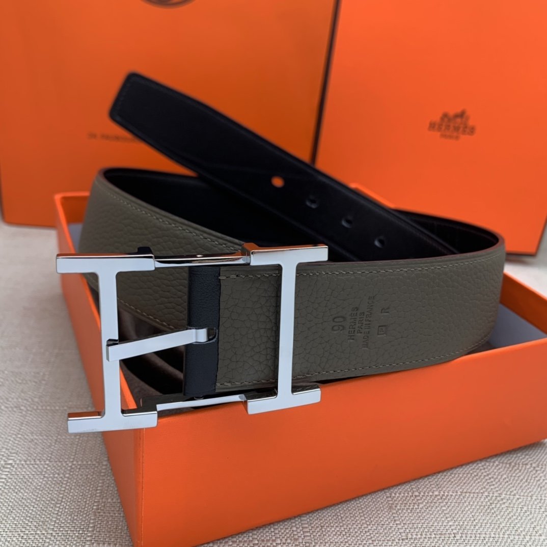 Hermes H Belt Buckle & Reversible Brown For Women, Women Belt 380MM