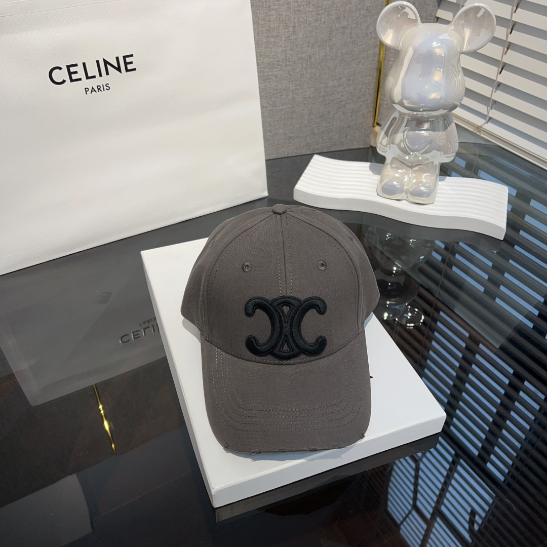 Ceiline Letter Embroidered Cap   Sunhat