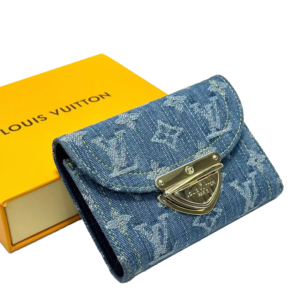 Louis Vuitton LV Monogram Jacquard Denim Money Clip