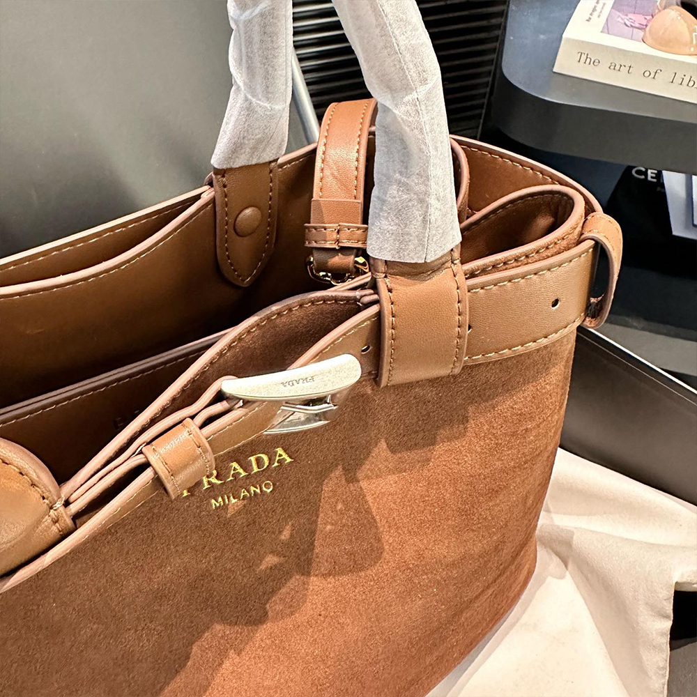 Prada Suede Buckle bag