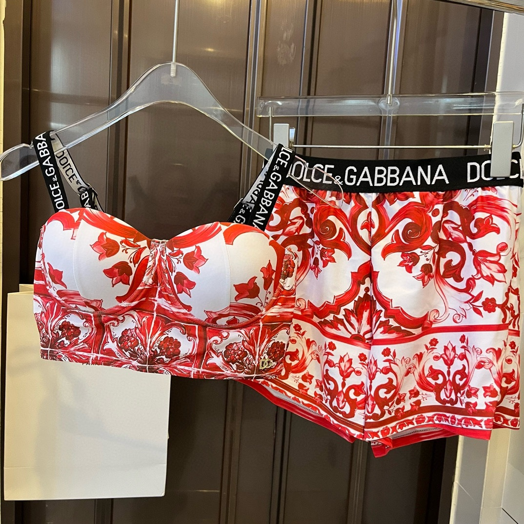 DOLCE & GABBAN DG Two-piece Swimsuit Swimwear