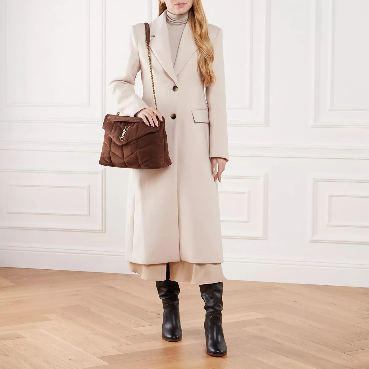 Saint Laurent YSl Small Puffer Shoulder Bag