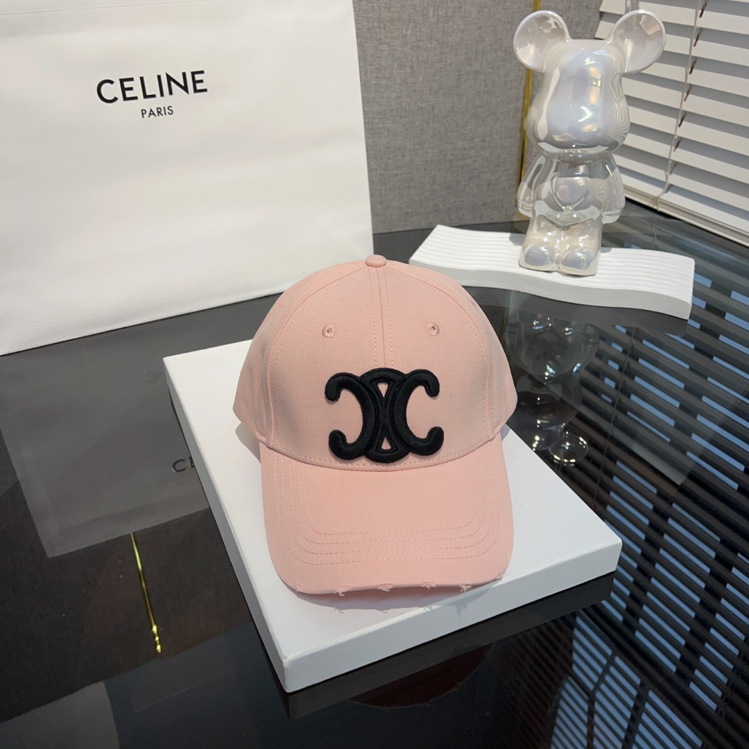 Ceiline Letter Embroidered Cap   Sunhat