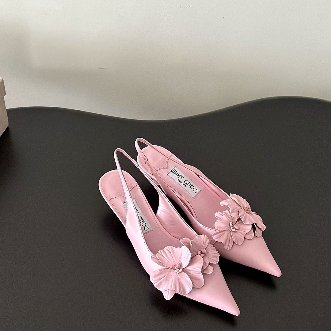 Jimmy Choo 3CM Stiletto Building And Baotou Slide Sandal