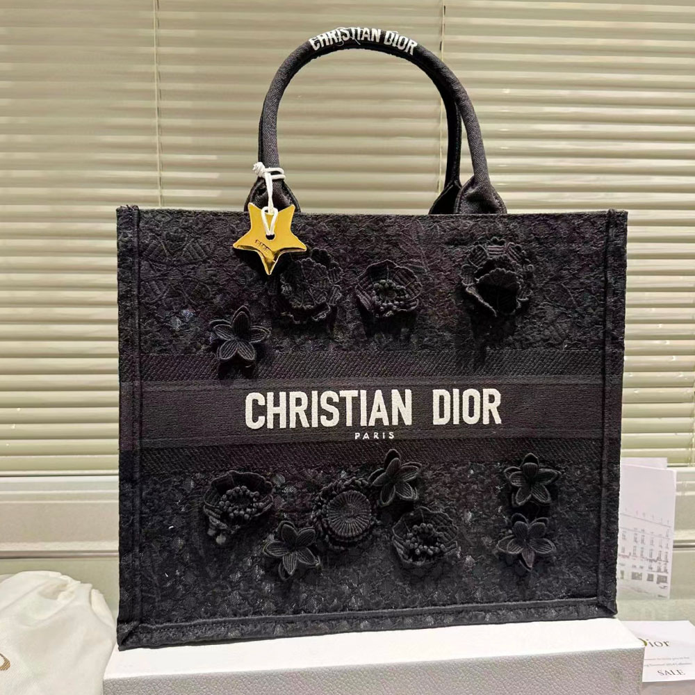Dior Book Tote D-Lace Macrame