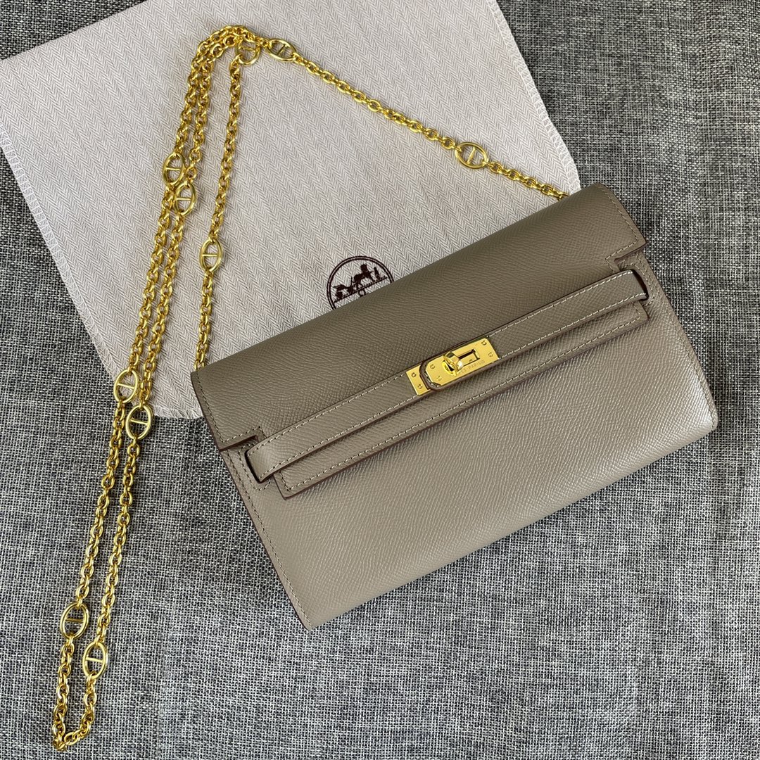 Hermes Kelly Chain Purse Bag