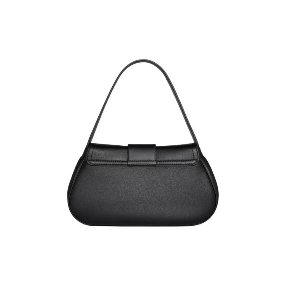 Celine Pebbled Leather Shoulder Bag