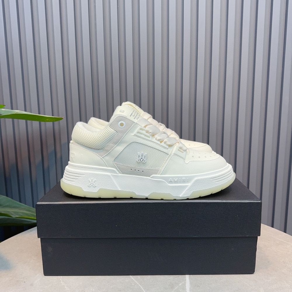 Amiri MA-1 Leather Low Top Fashion Boardshorts Sneakers Shoes