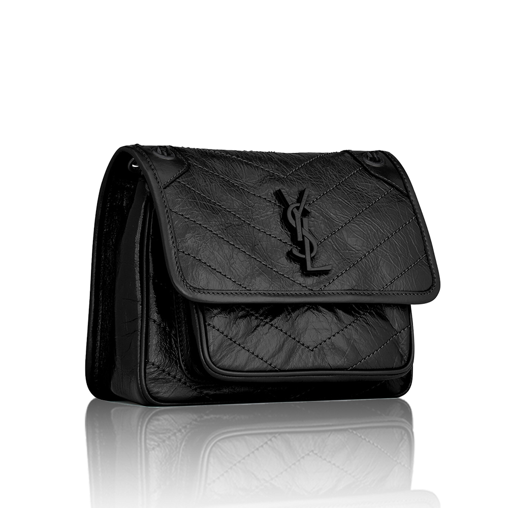 Saint Laurent YSL Niki Baby In Vintage Leather