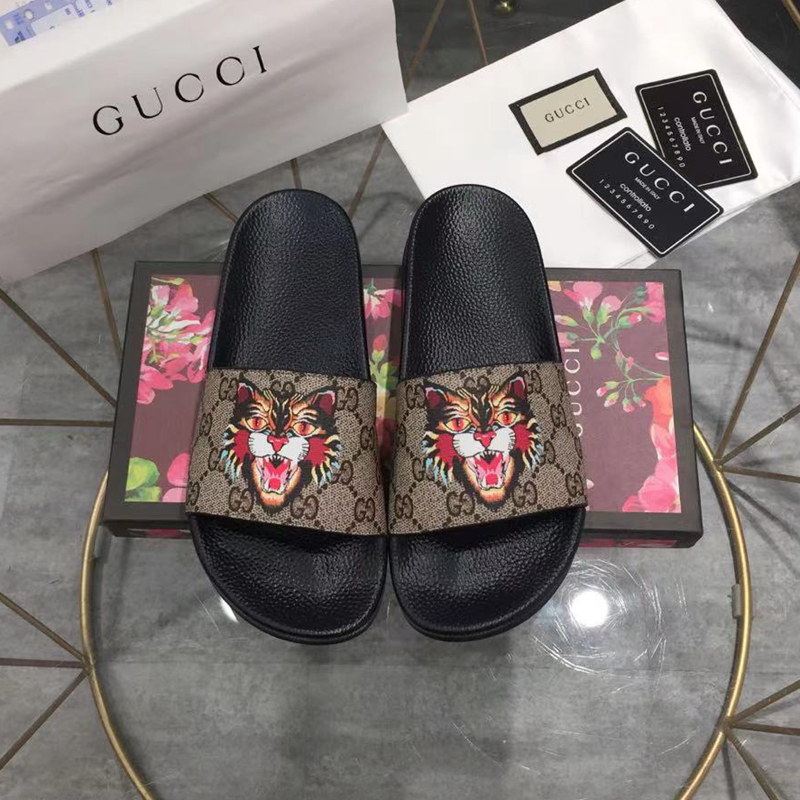Gucci GG Blooms Supreme Floral Slide Sandal