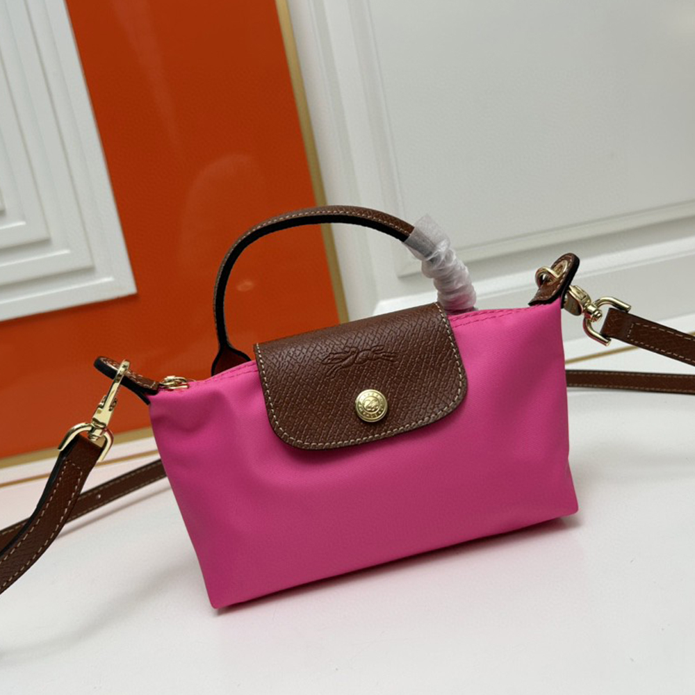 LongChamp Le Pliage Green cosmetic bag