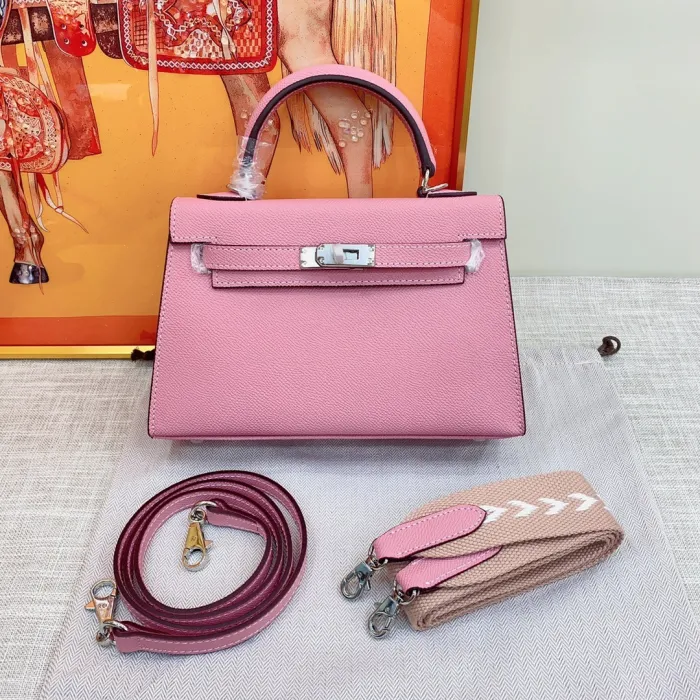 Hermès Kelly22 Silver Buckle Epsom Tote