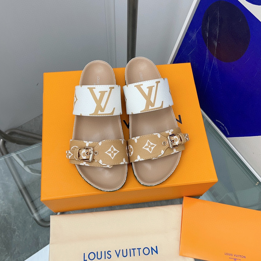 Louis Vuitton LV Bom Dia Fashion Flip-flops Slide Sandal