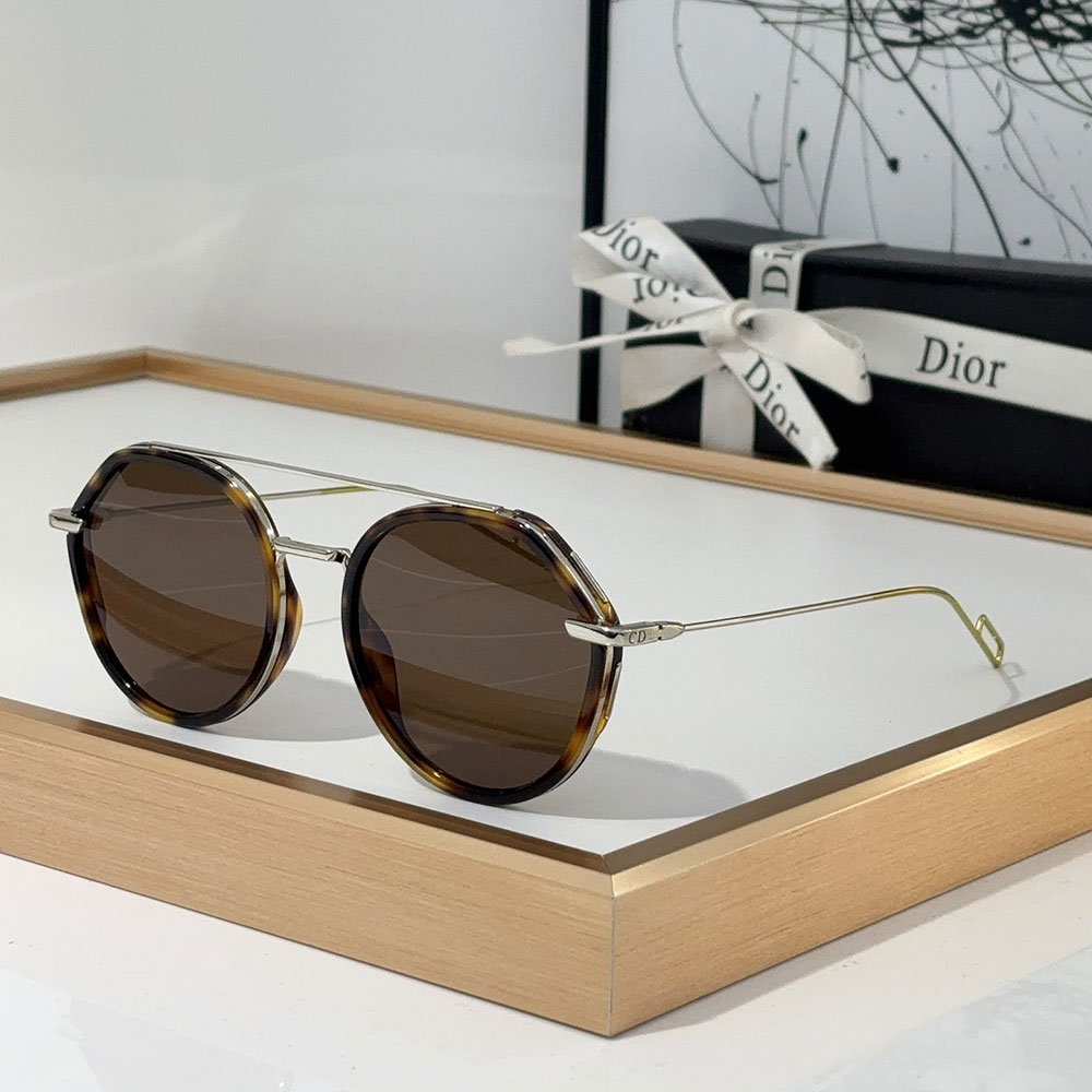 Dior Alloy Sunglasses With Reflective Frames