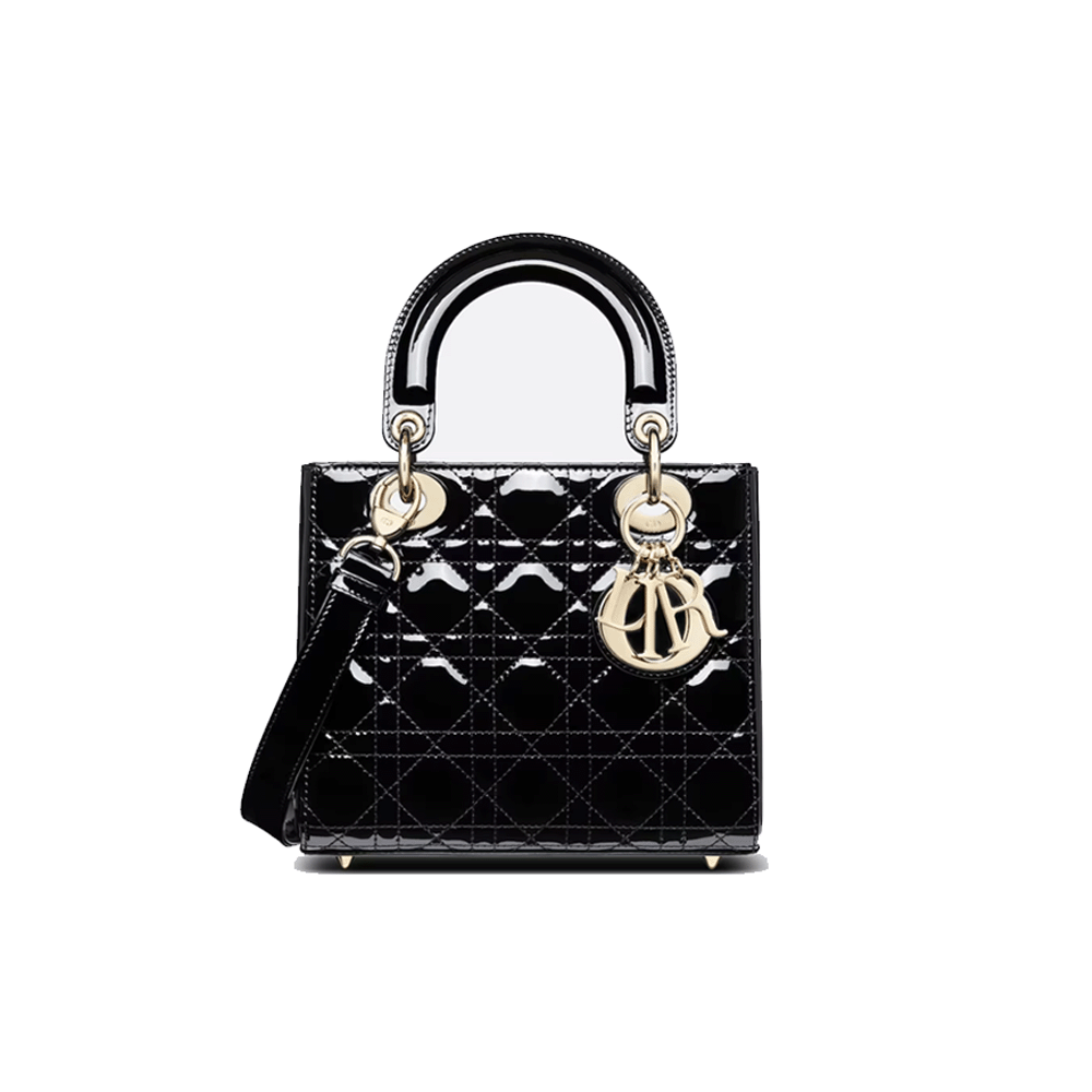 Dior Small Lady Bag - Lacquered Calfskin
