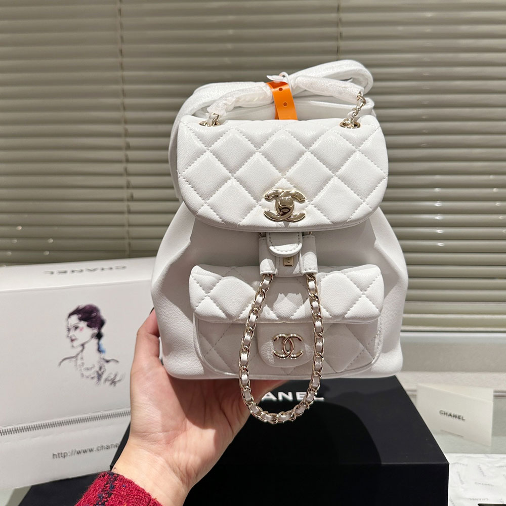 Chanel  Duma A Plaid Backpack  Bag