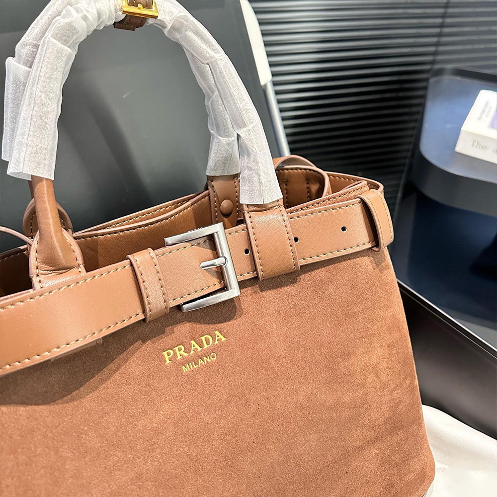 Prada Suede Buckle bag