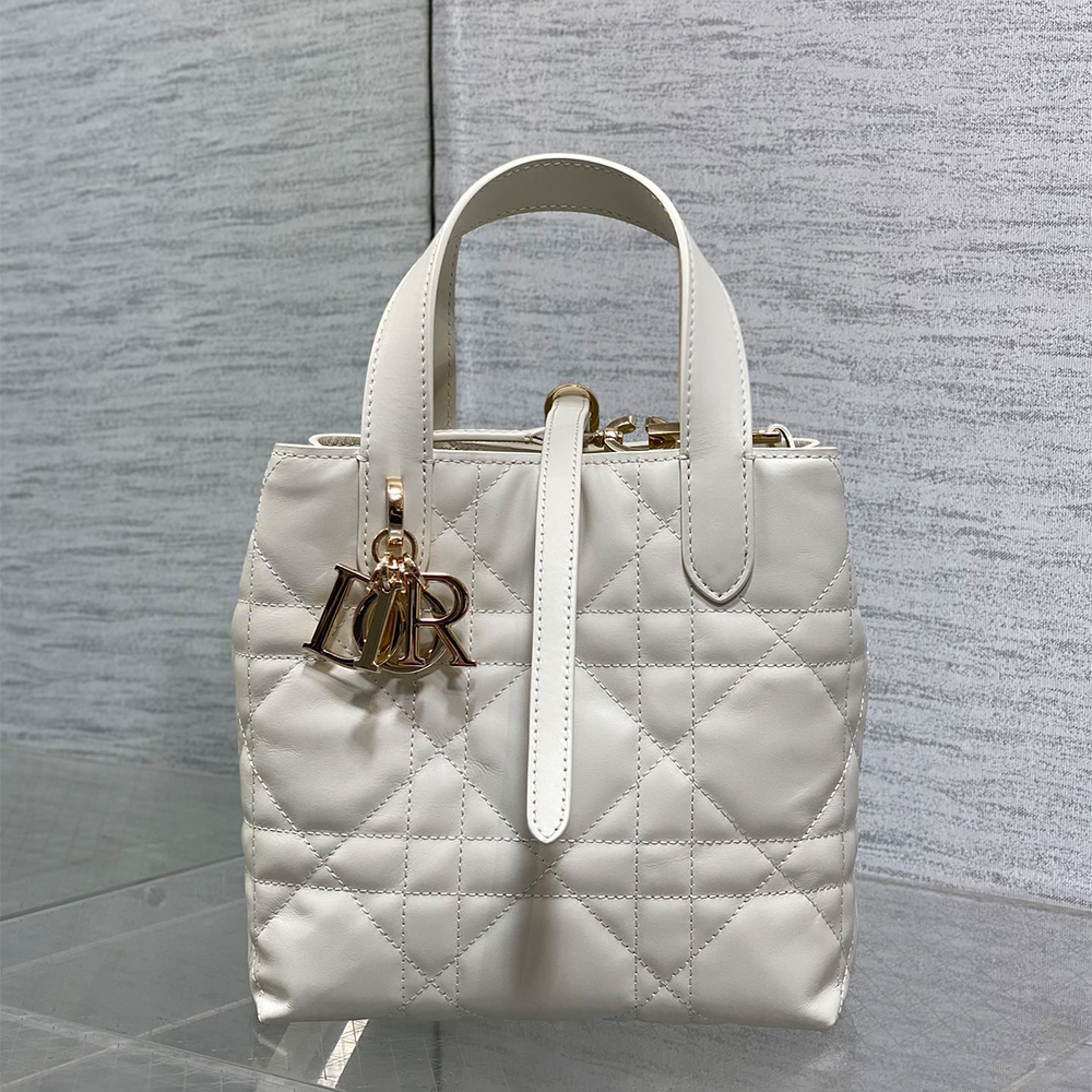 Dior Toujours Rattan pattern Tote Bag