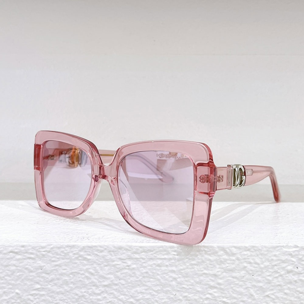 DOLCE & GABBAN DG  Plate frame. Hollow Mirror leg Logo Sunglasses