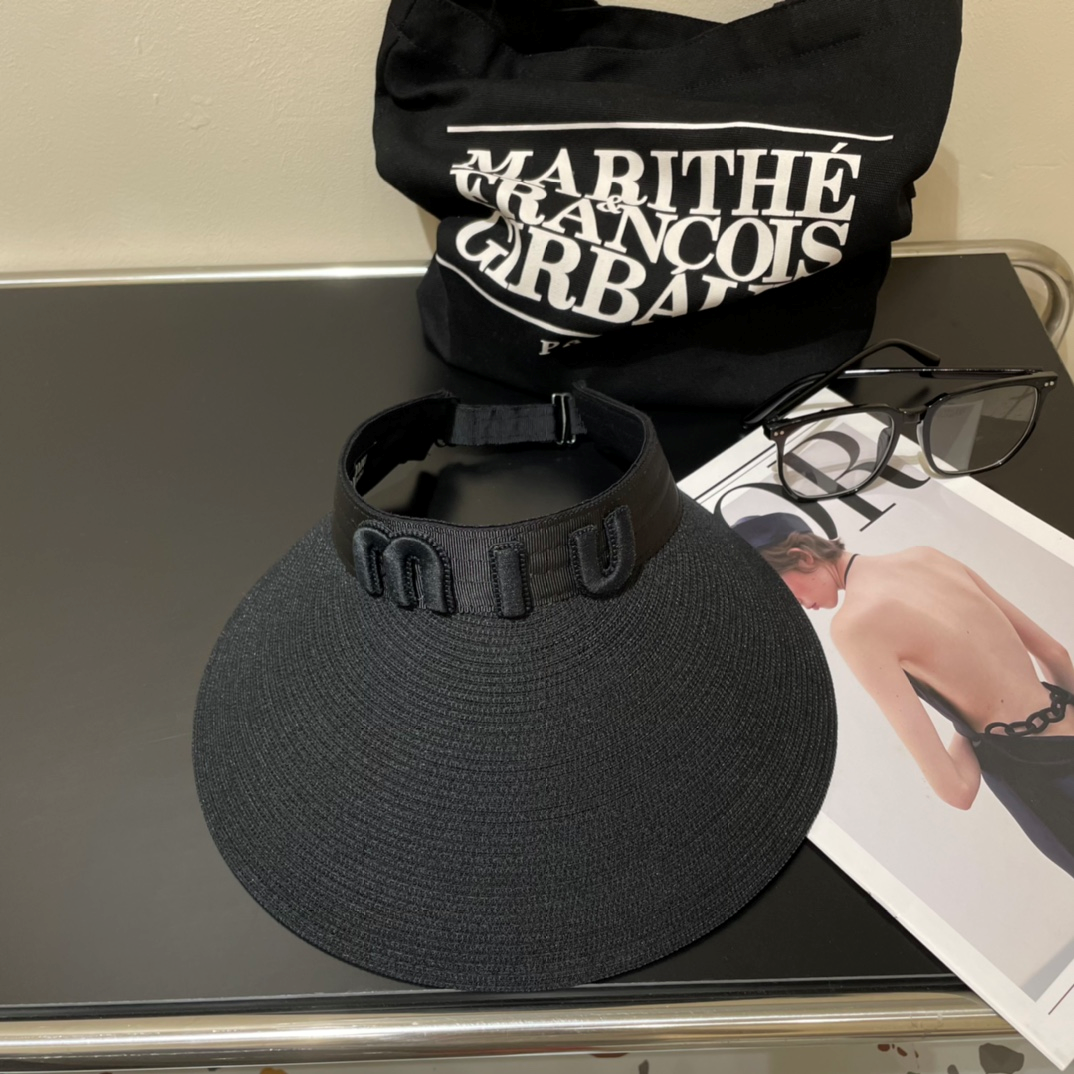 Miu Miu Empty Top Sun Hat  Sunhat
