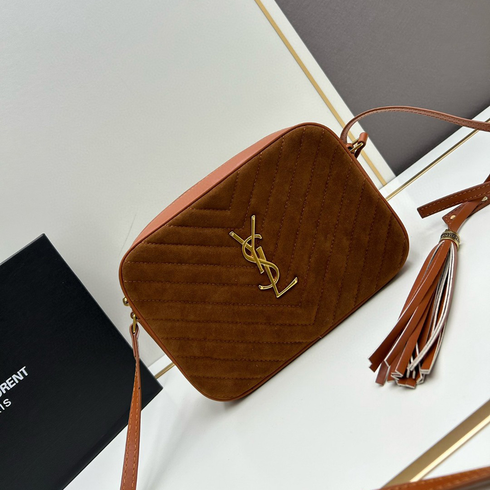 Sait Laurent YSL Suede Camera Bag