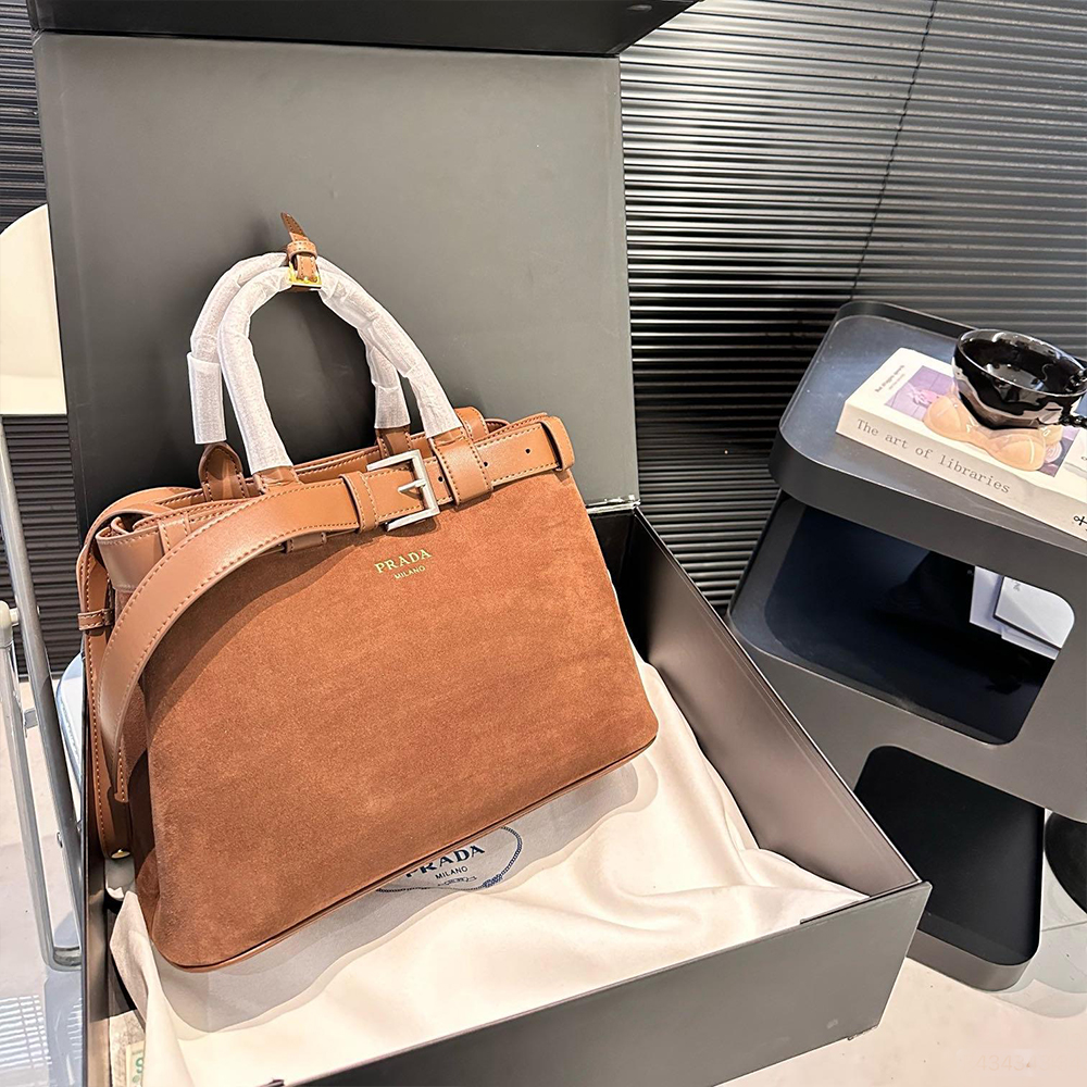 Prada Suede Buckle bag