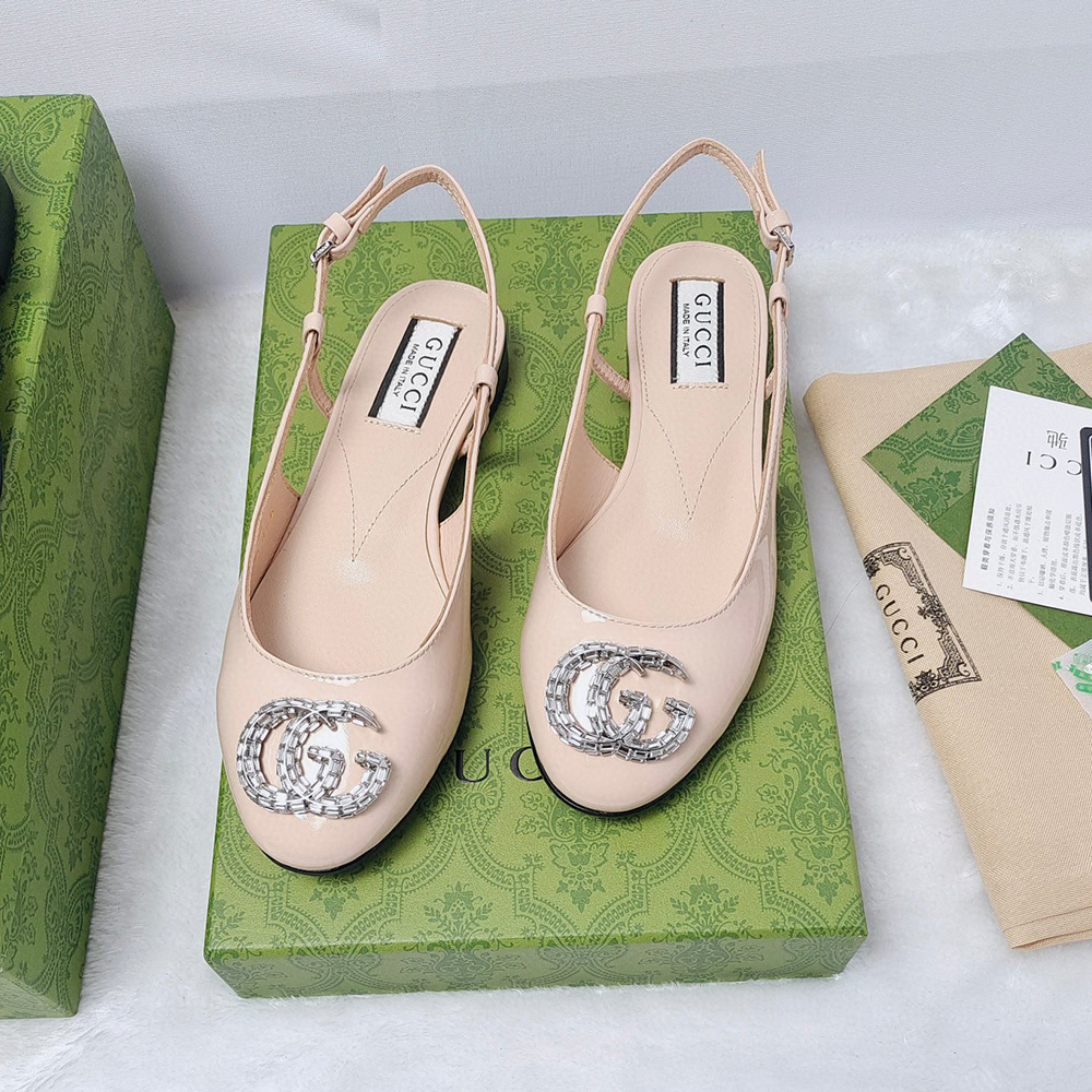 Gucci Leather Flats  Slide Sandal